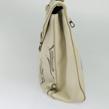 BOTTEGAVENETA BOTTEGAVENETA BOTTEGA VENETA Hand Bag Leather White Gold Authentic bs25987