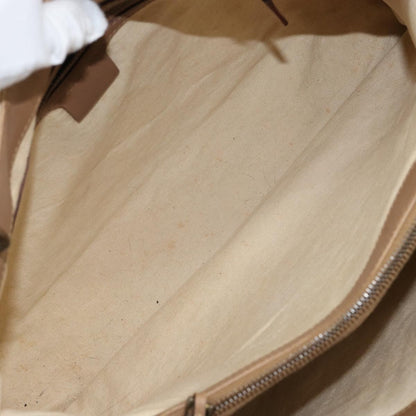 Gucci GUCCI Bamboo Hand Bag Canvas Ivory Gold 109138 Authentic 153356