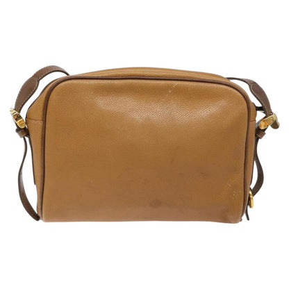 Loewe LOEWE Shoulder Bag Leather Brown Gold Authentic am8960
