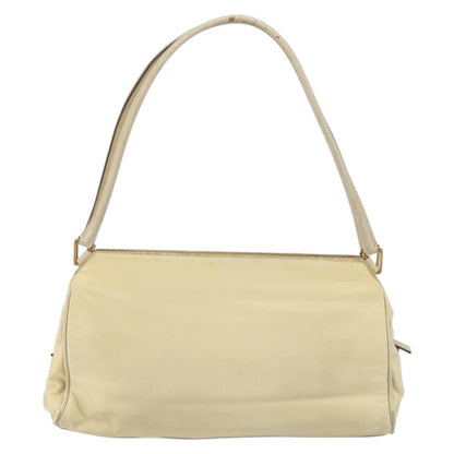 Prada PRADA Shoulder Bag Nylon Beige Gold Authentic ep12445