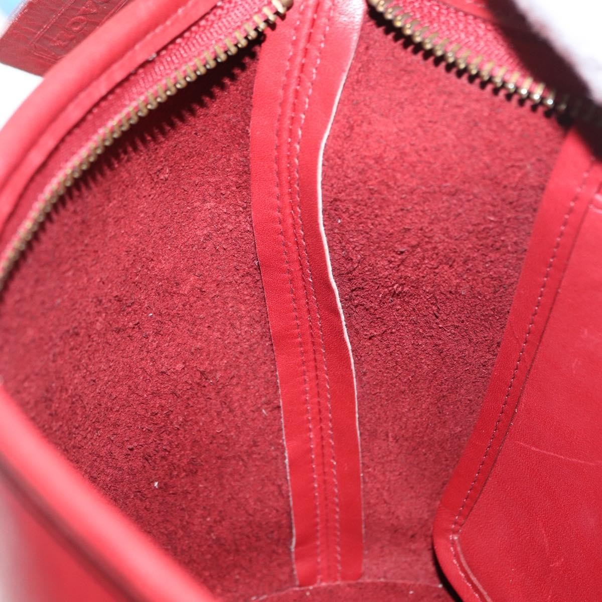 Coach Coach Shoulder Bag Leather Red Gold Authentic 162414