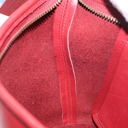 Coach Coach Shoulder Bag Leather Red Gold Authentic 162414