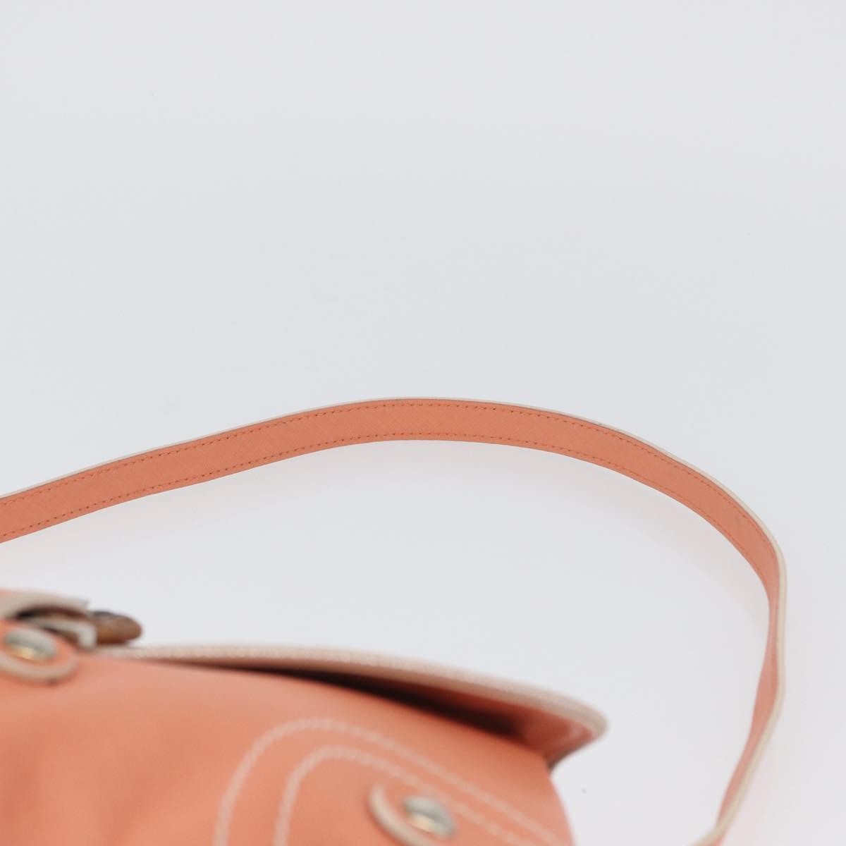 Salvatore Ferragamo Salvatore Ferragamo Gancini Shoulder Bag Leather Pink Silver Authentic BA11212