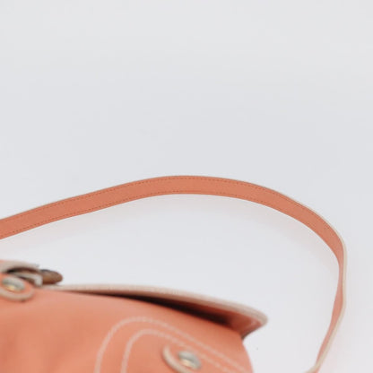 Salvatore Ferragamo Salvatore Ferragamo Gancini Shoulder Bag Leather Pink Silver Authentic BA11212