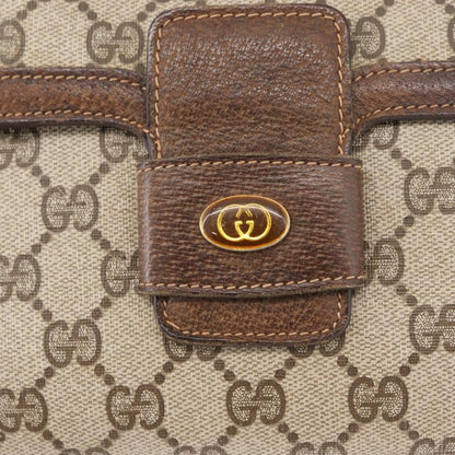 Gucci GUCCI GG Supreme Shoulder Bag PVC Beige Gold 001 16 4084 Authentic hk2993