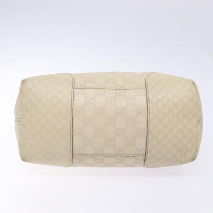 Gucci GUCCI GG Canvas Guccissima Hand Bag Leather White Gold 353120 Authentic bs29328