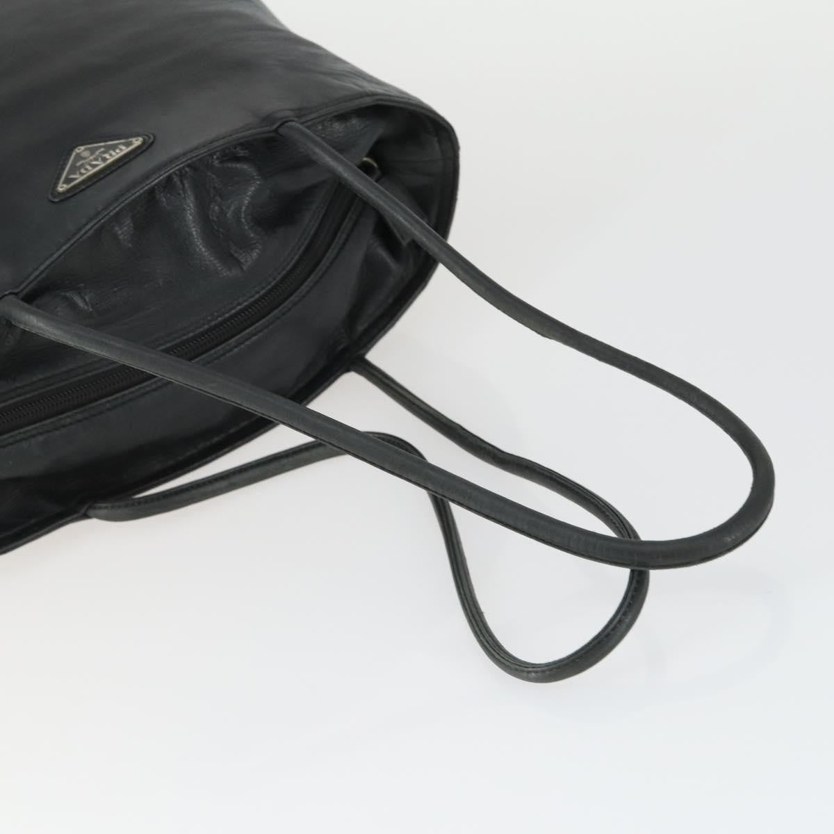 Prada PRADA Tote Bag Leather Black Authentic 165044