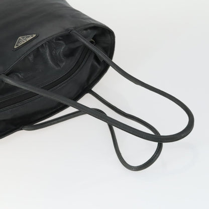 Prada PRADA Tote Bag Leather Black Authentic 165044