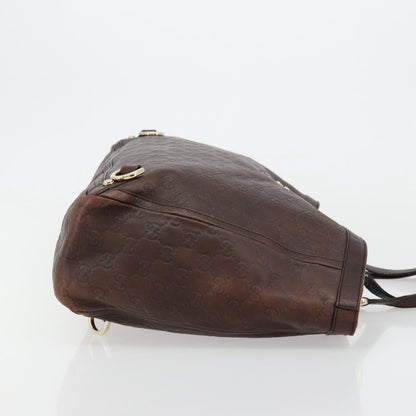 Gucci GUCCI GG Canvas Guccissima Tote Bag Leather Brown Gold 141472 Authentic 176366