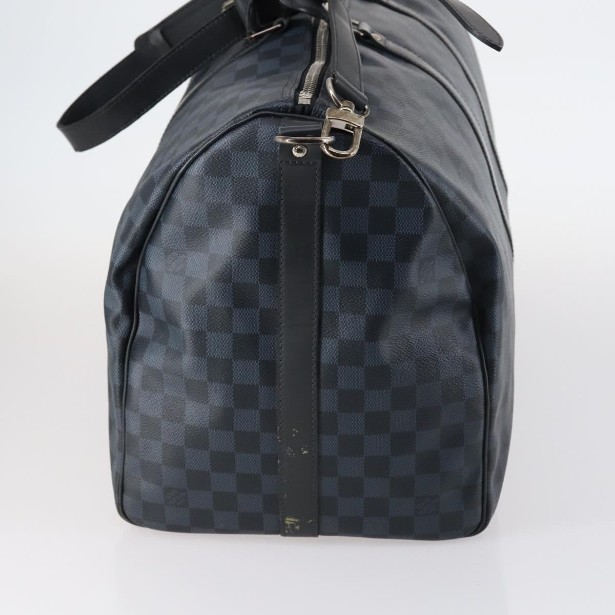 Louis Vuitton LOUIS VUITTON Damier Cobalt Keepall Bandouliere 55 Boston Bag N41356 Authentic 140505