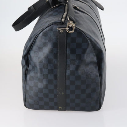 Louis Vuitton LOUIS VUITTON Damier Cobalt Keepall Bandouliere 55 Boston Bag N41356 Authentic 140505