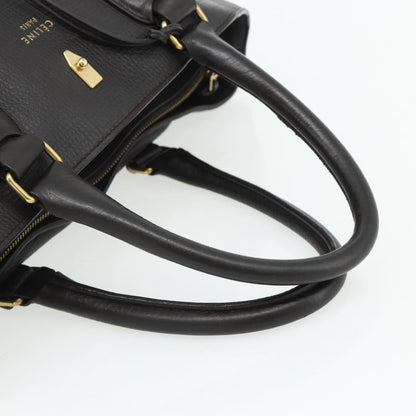 Celine CELINE New Boogie Bag Hand Bag Leather Brown Gold Authentic 179282A