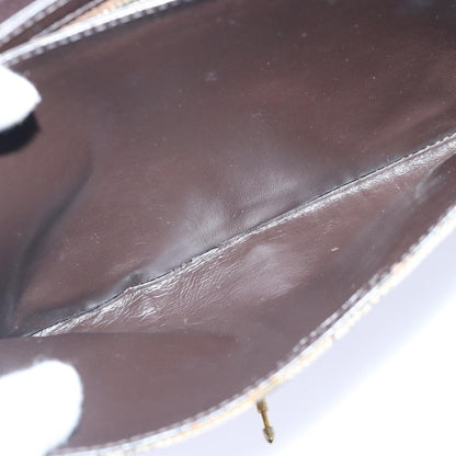 Celine CELINE C Saluki Shoulder Bag Canvas Beige Authentic 88426