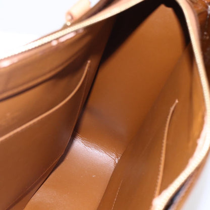 Louis Vuitton LOUIS VUITTON Monogram Vernis Columbus Tote Bag Bronze M91134 LV Authentic 145167