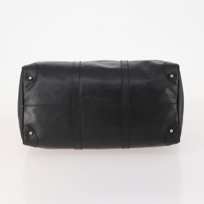 Valentino VALENTINO Boston Bag Leather Black Gold Authentic bs35030A