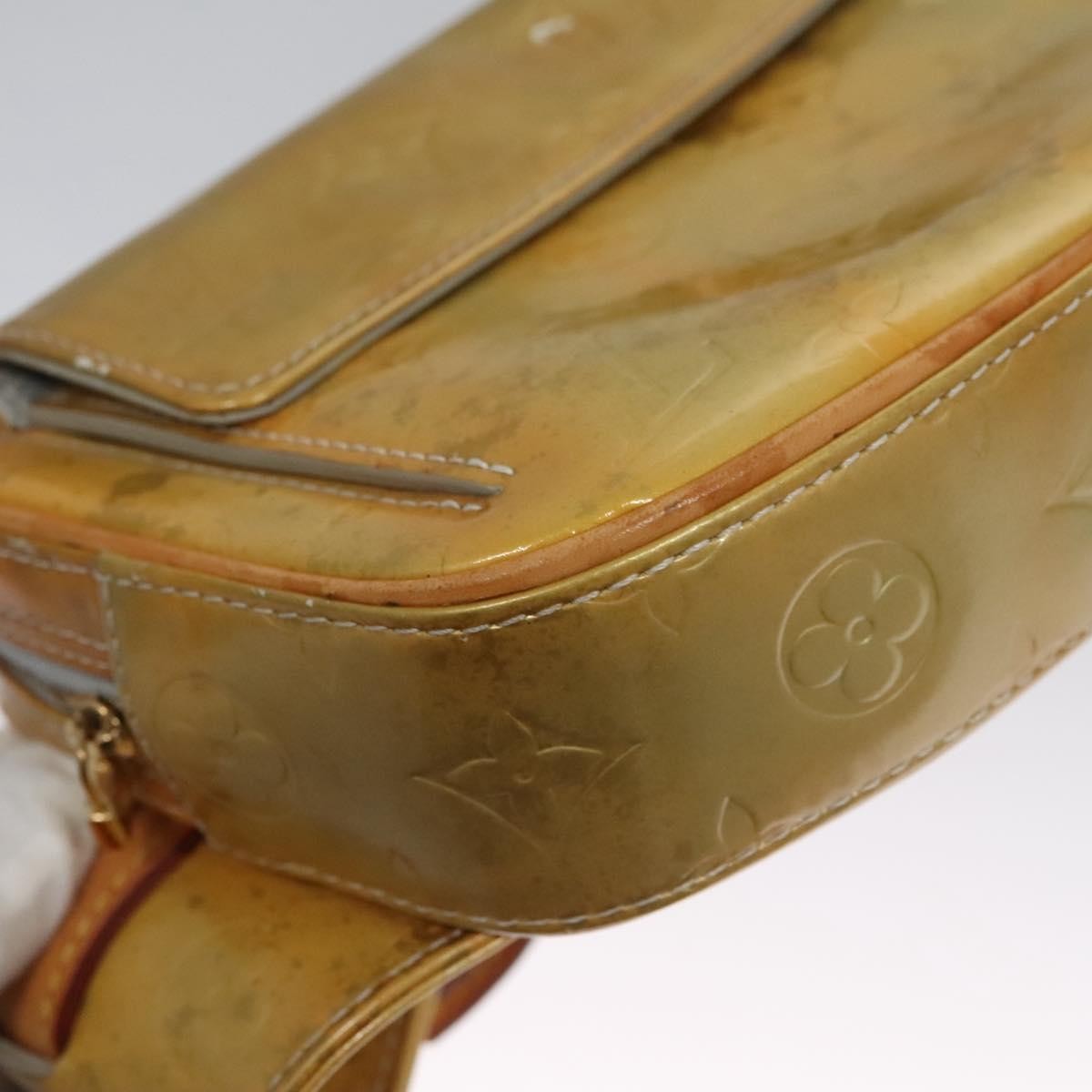 Louis Vuitton LOUIS VUITTON Monogram Vernis Fulton Waist bag Gris M91041 LV Authentic yk17565