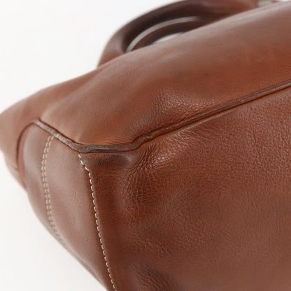 Celine CELINE Boogie bag Hand Bag Leather Brown Silver Authentic ka853