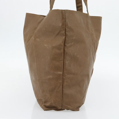 Chanel CHANEL Tote Bag Coated Canvas Brown CC Authentic bs35205