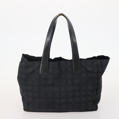 Chanel CHANEL New Travel line Tote Bag Nylon 3 Set Black CC Authentic BA12665