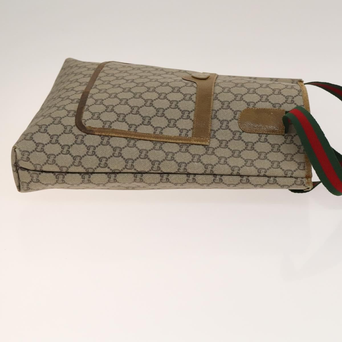 Gucci GUCCI GG Canvas GG Plus Supreme Shoulder Bag PVC 3 Set Beige Authentic ti3417