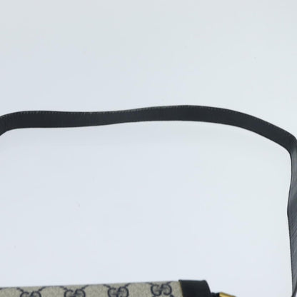 Gucci GUCCI GG Supreme Shoulder Bag PVC Navy Gold Authentic BA7379