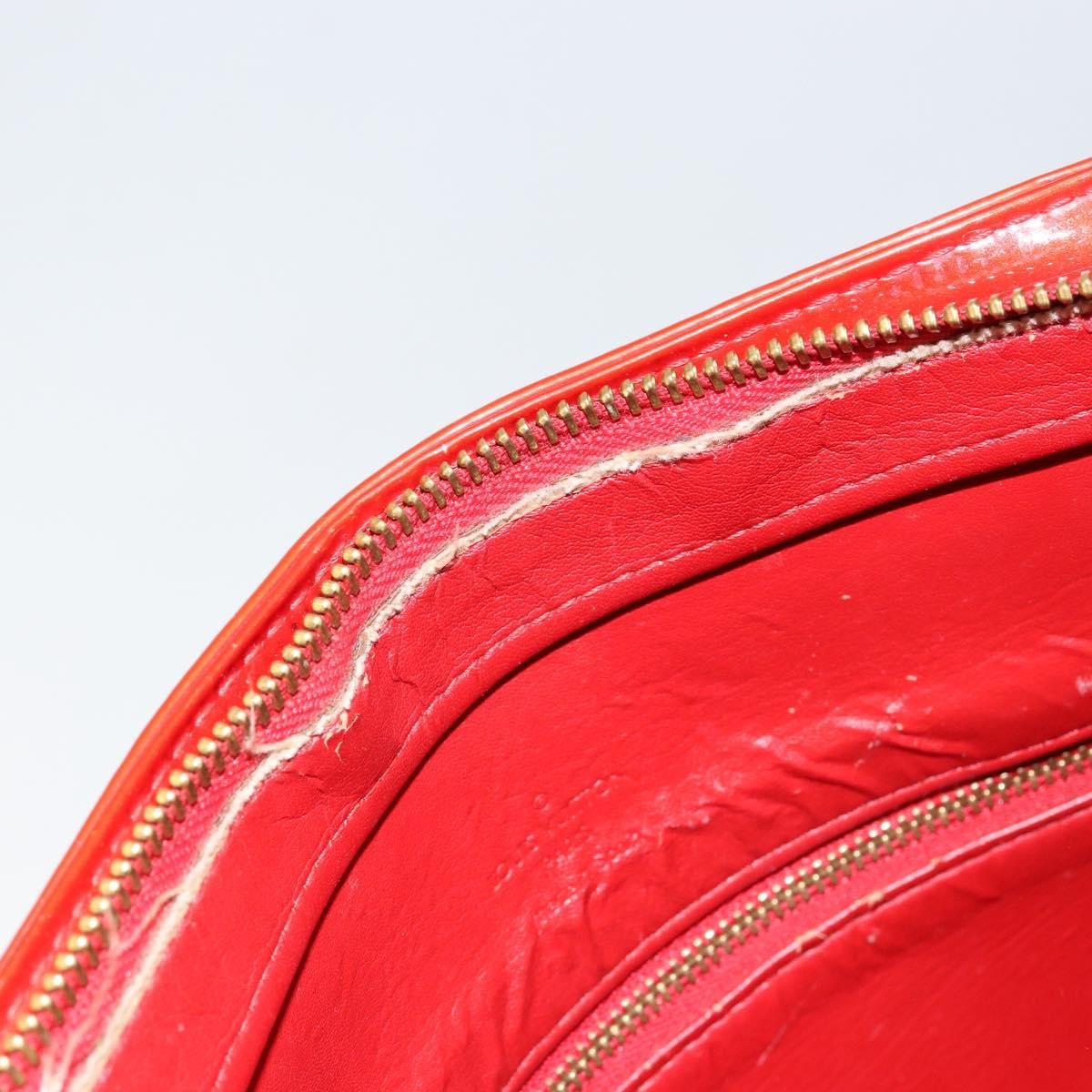 Louis Vuitton LOUIS VUITTON Monogram Vernis Houston Hand Bag Rouge M91092 LV Authentic bs30835