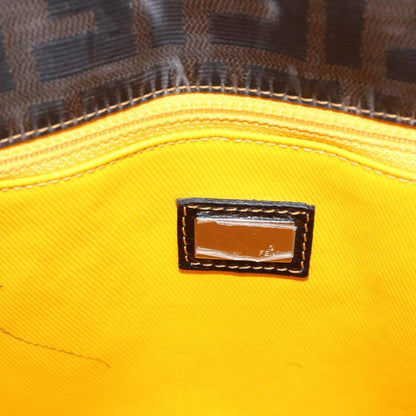 Fendi FENDI Zucca Canvas Tote Bag Coated Canvas Black Brown Authentic ka771
