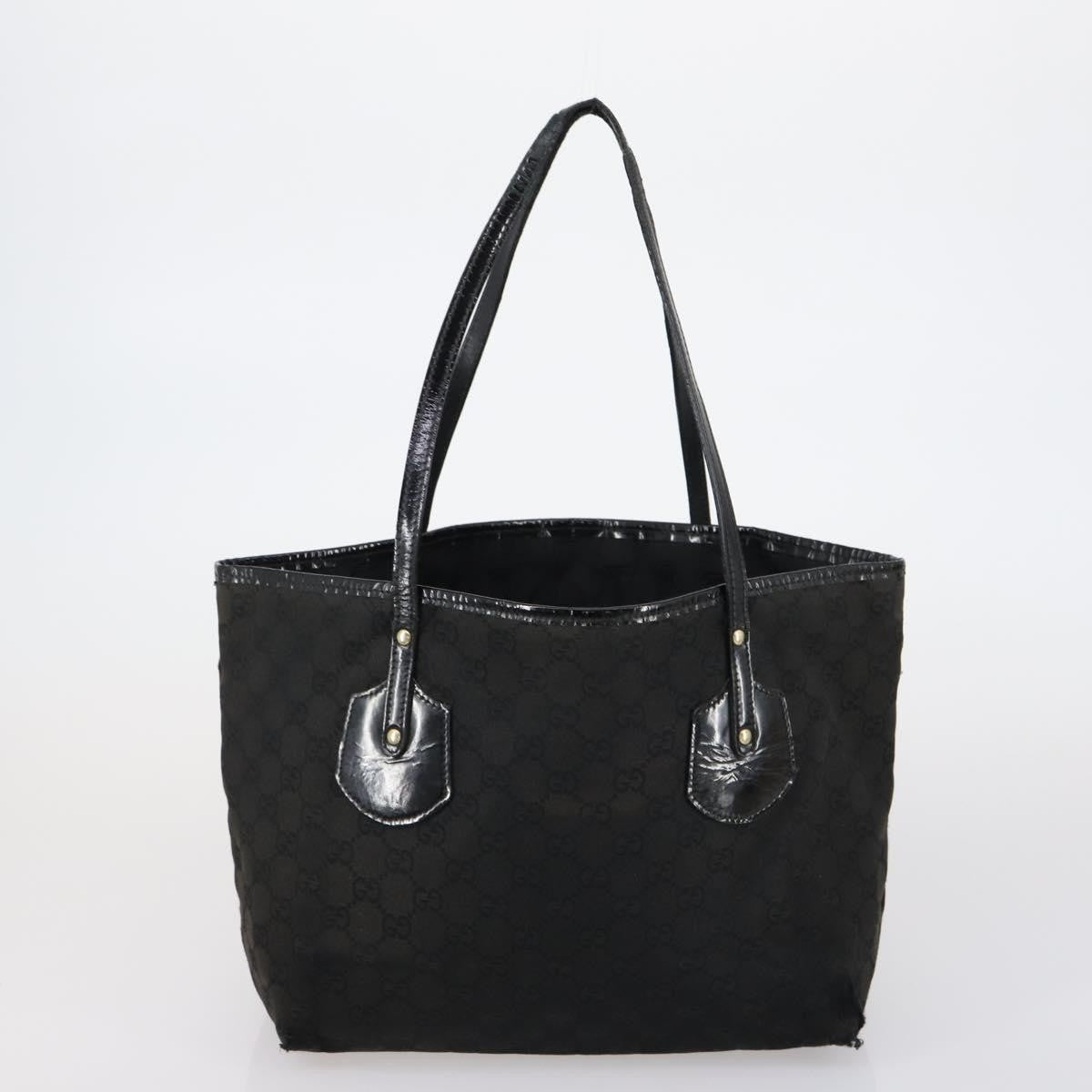 Gucci GUCCI Hand Bag Canvas nylon 4 Set Beige Black Green Authentic bs30536