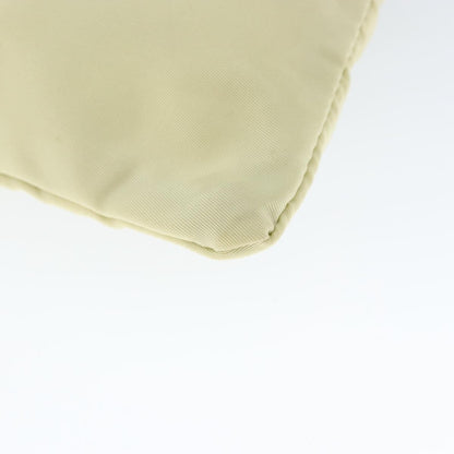 Prada PRADA Shoulder Bag Nylon Ivory Silver Authentic 146915
