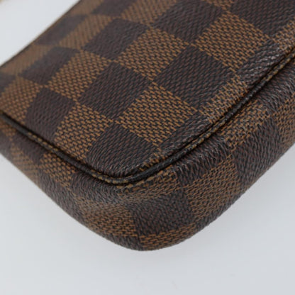 Louis Vuitton LOUIS VUITTON Damier Ebene Mini Pochette Accessoires Pouch N58009 LV Authentic 156078 Bag