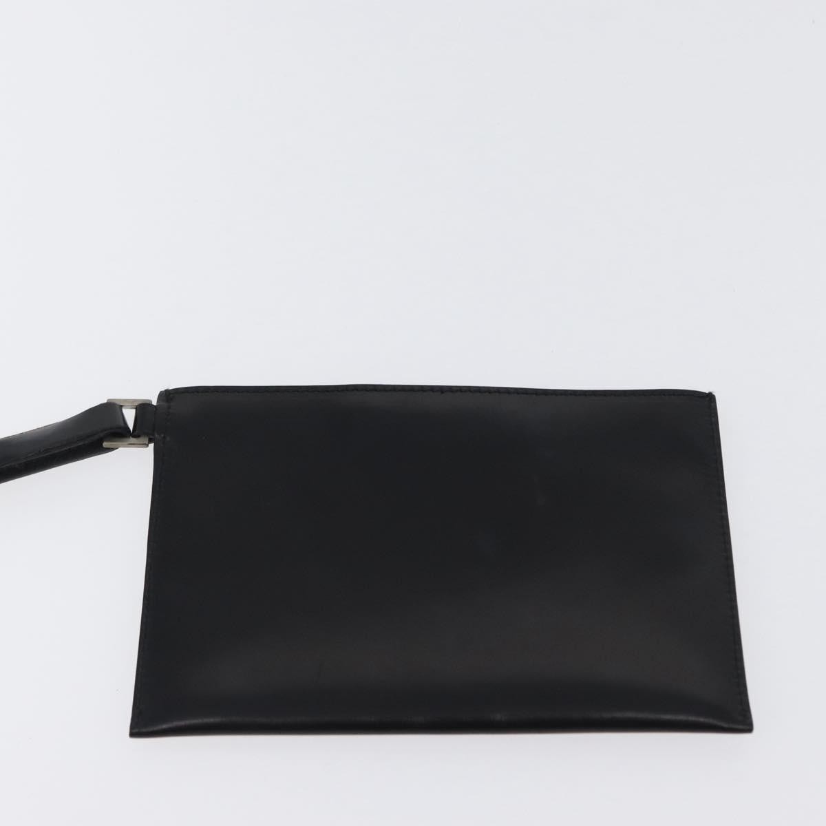 Prada PRADA Tote Bag Leather Black Authentic gh1848