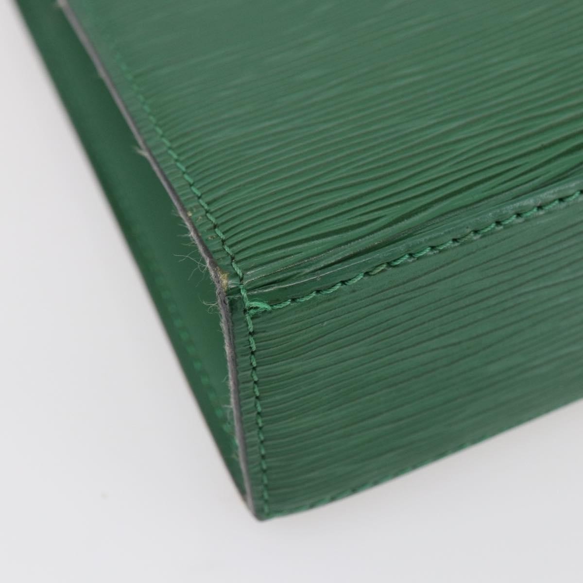 Louis Vuitton LOUIS VUITTON Epi Malesherbes Hand Bag Green M52374 LV Authentic 145346