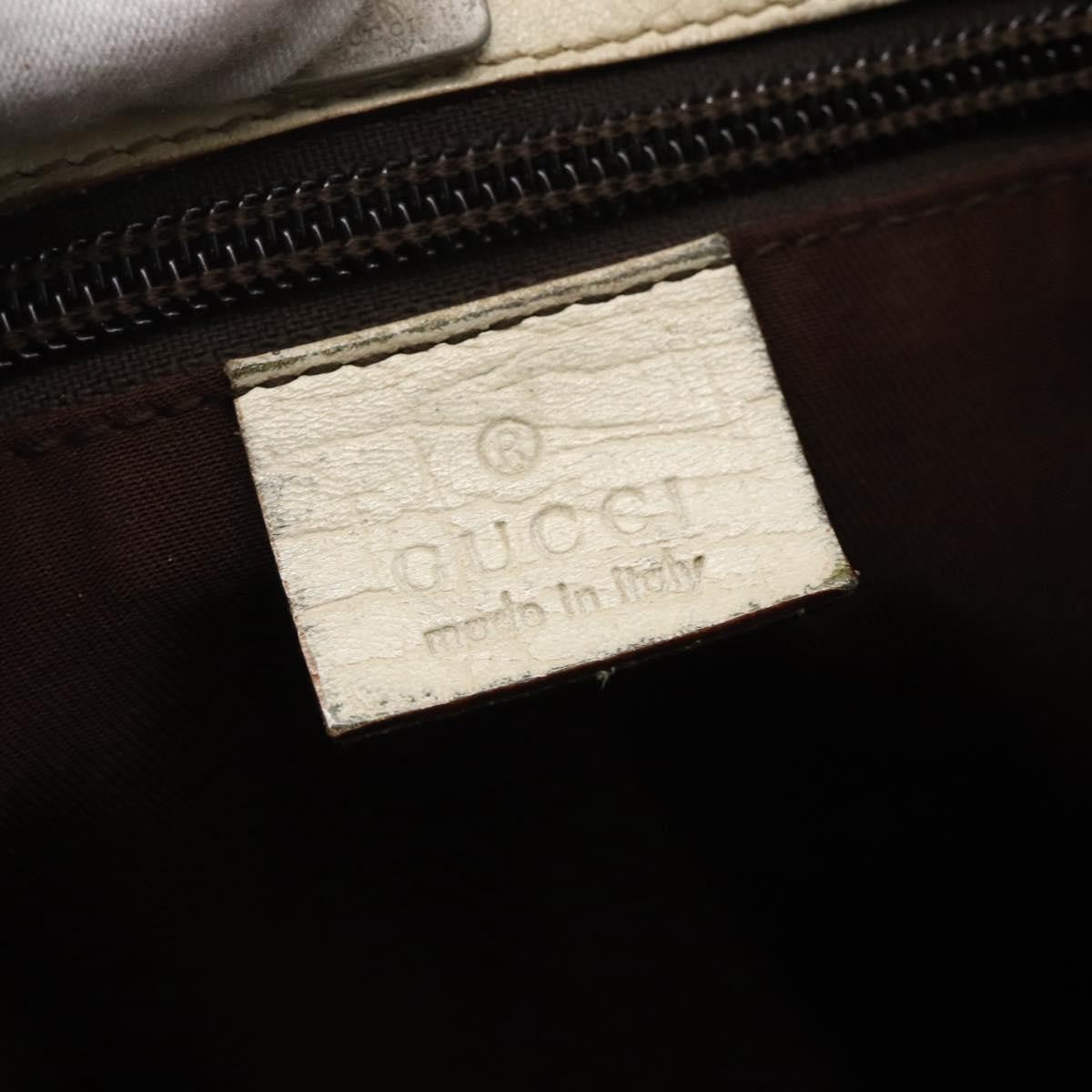 Gucci GUCCI GG Supreme Tote Bag PVC Beige Silver 114595 Authentic BA10796