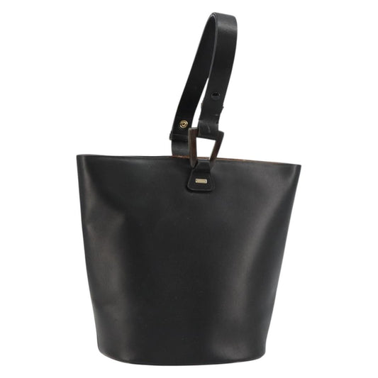 Gucci GUCCI Hand Bag Leather Black Authentic 71508
