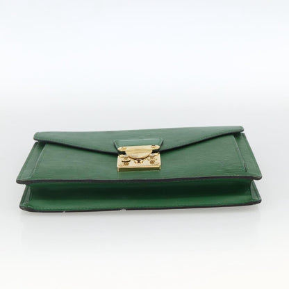 Louis Vuitton LOUIS VUITTON Epi Serie Dragonne Clutch Bag Green LV Authentic BA11887