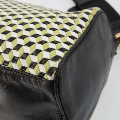 Prada PRADA Shoulder Bag Leather Yellow Gold Authentic bs35156