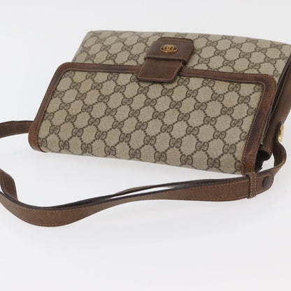 Gucci GUCCI GG Supreme Shoulder Bag PVC Beige Gold 001 16 4084 Authentic hk2993
