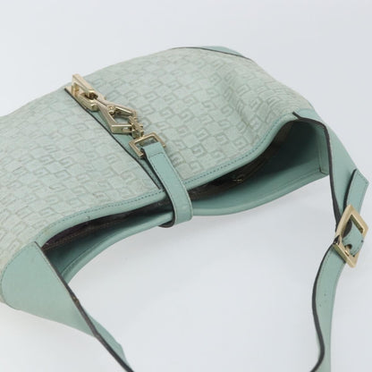 Gucci GUCCI Shoulder Bag Suede Light Blue Gold 001 4057 Authentic ep12851