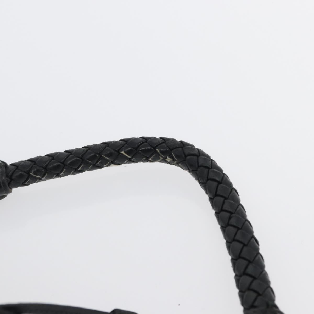 Prada PRADA Hand Bag Nylon Black Gold Authentic 172825