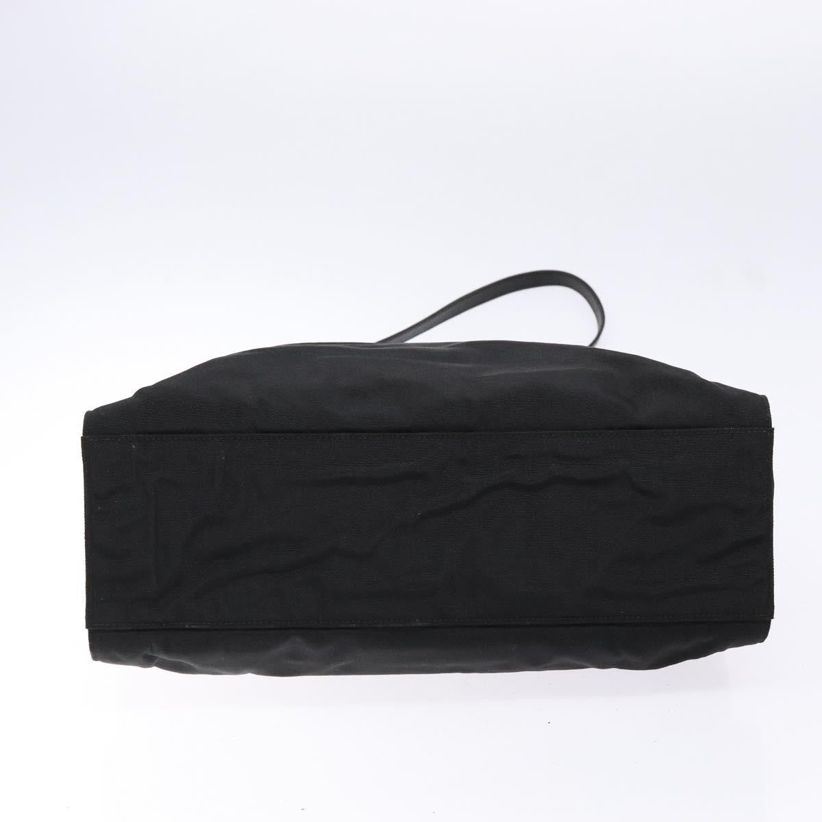 Gucci GUCCI Hand Bag Nylon 2way Black Silver 002 1028 2684 Authentic 139157