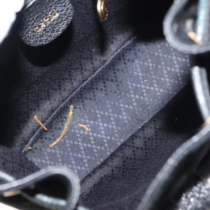 Gucci GUCCI Bamboo Backpack Suede Black Gold 003 58 0030 Authentic ep11366 Bag
