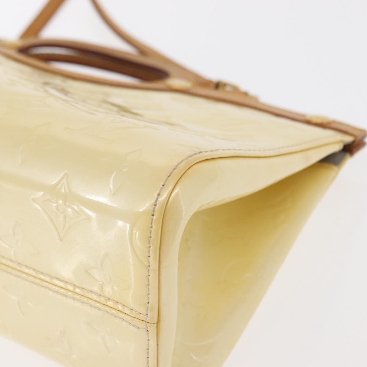 Louis Vuitton LOUIS VUITTON Monogram Vernis Roxbury Drive Hand Bag Perle M91374 LV Authentic 156779