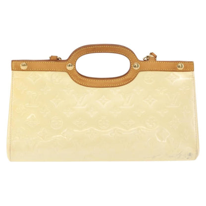 Louis Vuitton LOUIS VUITTON Monogram Vernis Roxbury Drive Hand Bag Perle M91374 LV Authentic 156779