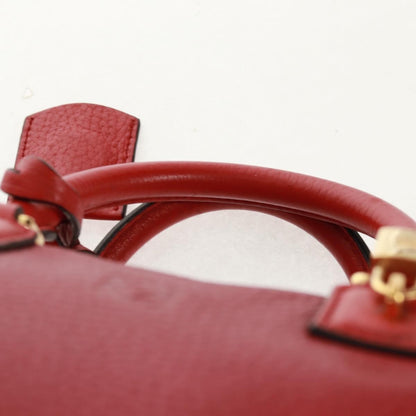 Loewe LOEWE Hand Bag Leather 2way Red Gold Authentic 160175