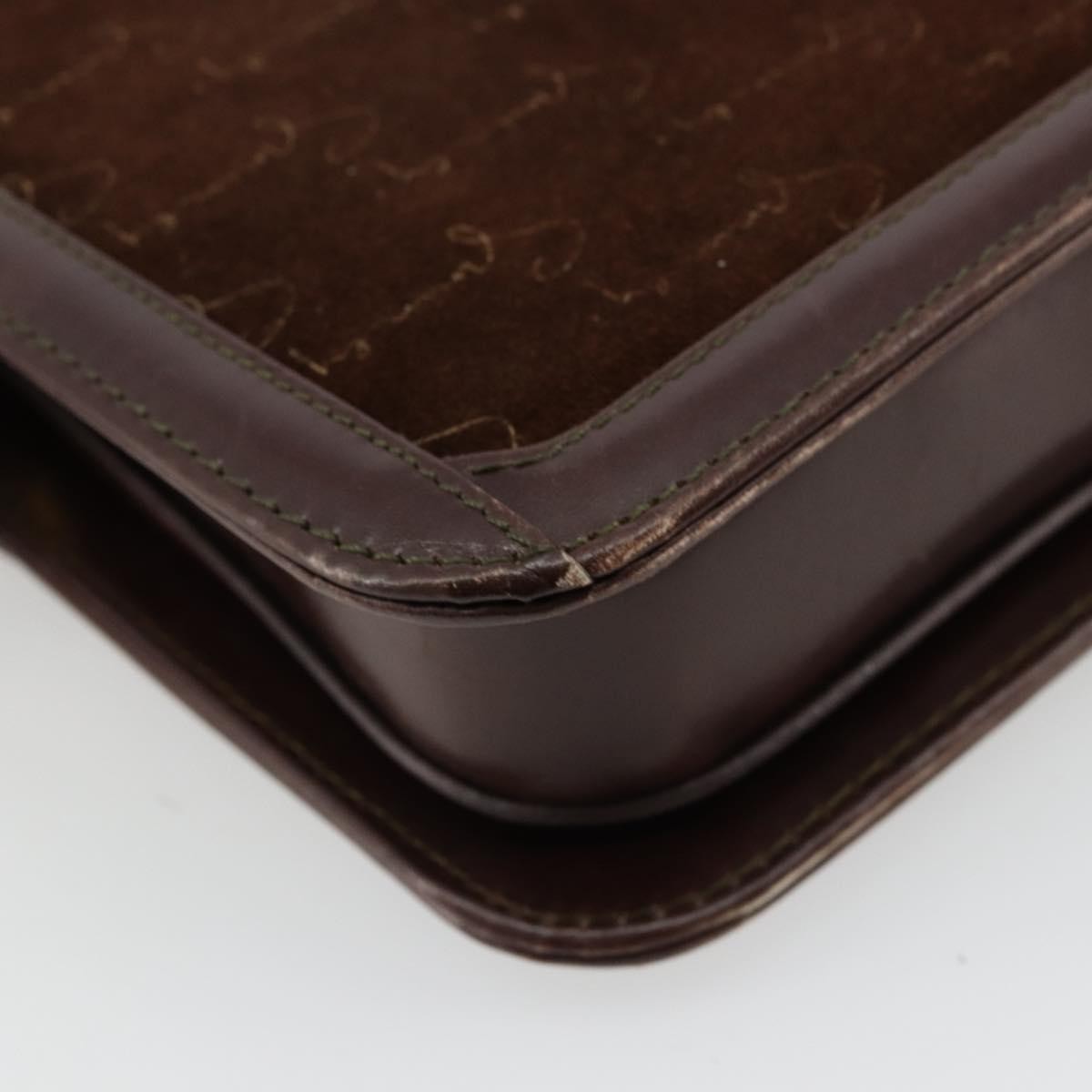 Givenchy GIVENCHY Shoulder Bag Suede Brown Gold Authentic bs35122