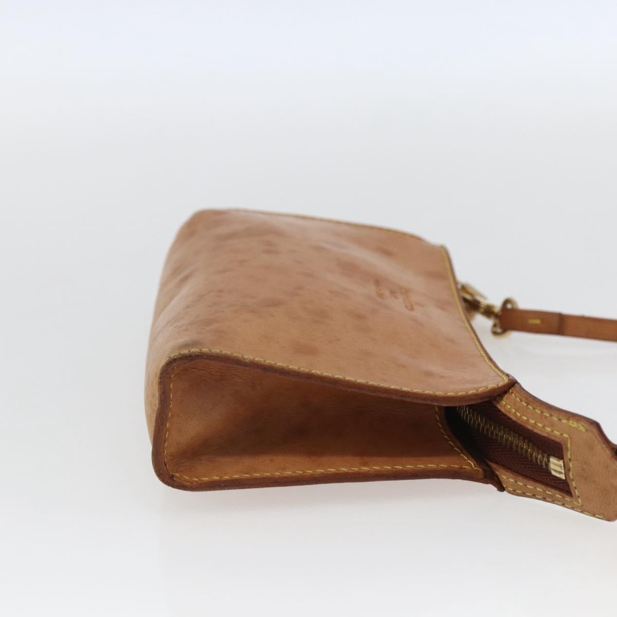 Louis Vuitton LOUIS VUITTON Nomad Cabas Amble PM Pouch Leather Beige M92502 LV Authentic 168227 Bag