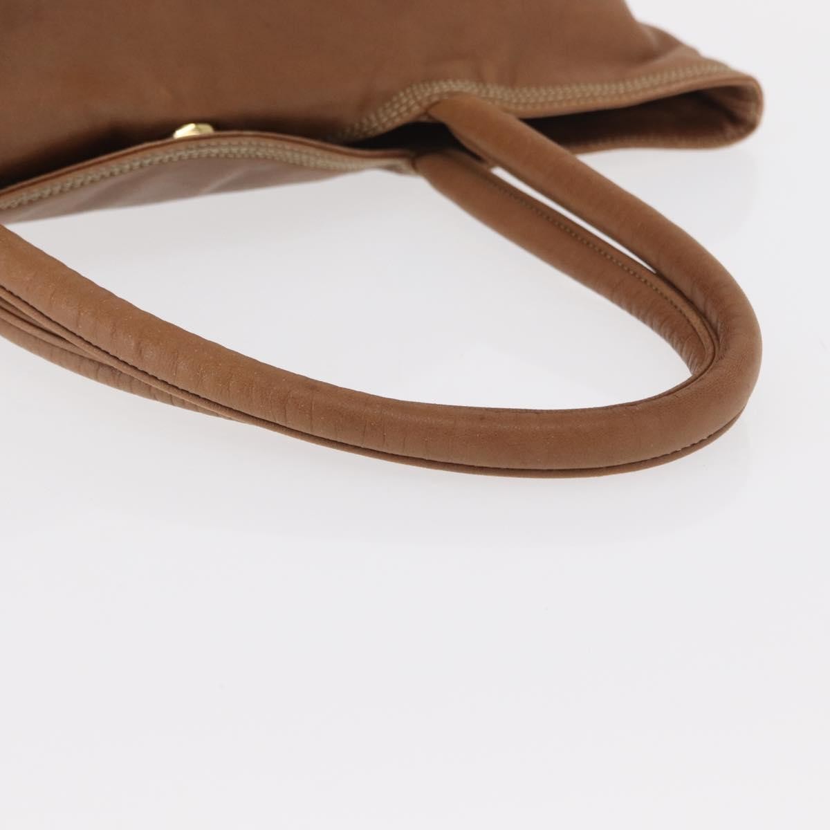 Loewe LOEWE Anagram Tote Bag Leather Brown Gold Authentic 151671