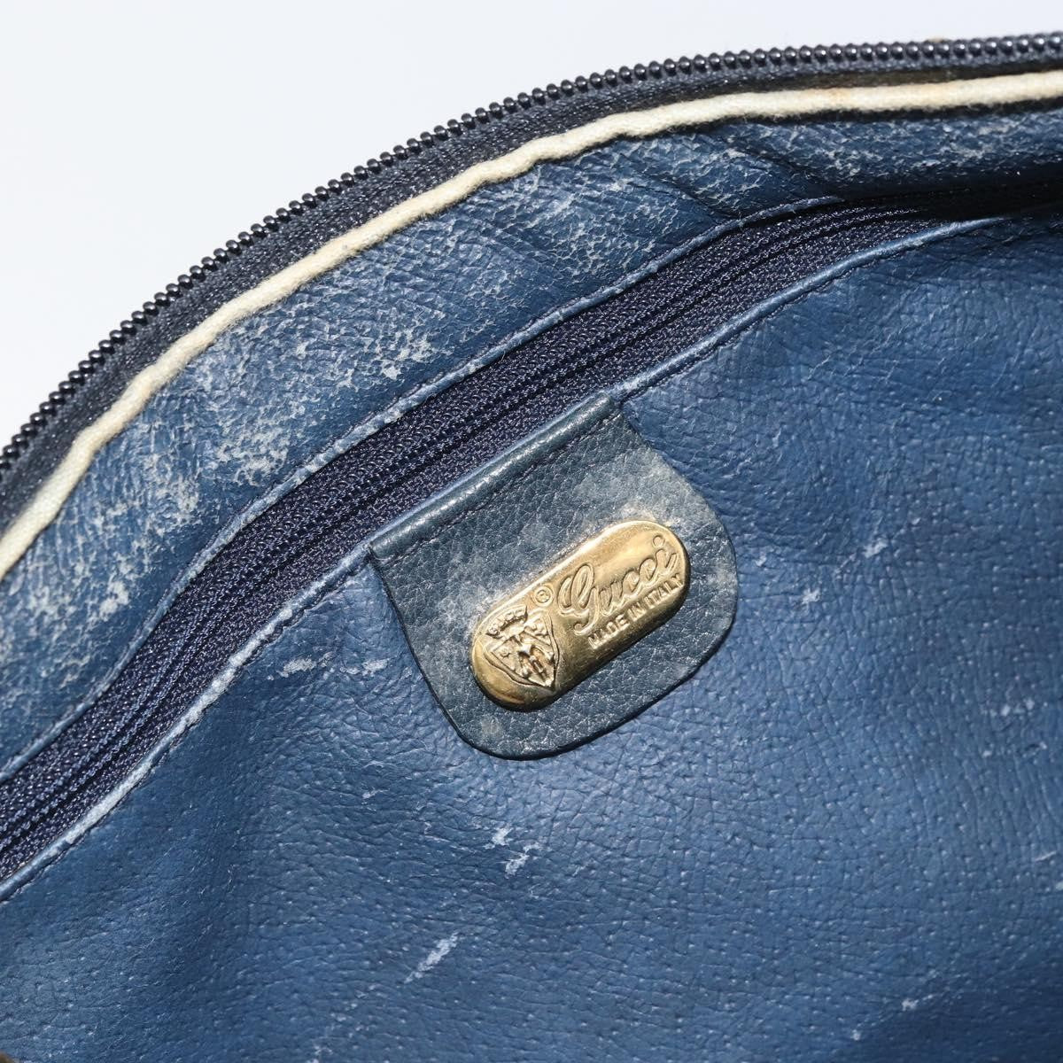 Gucci GUCCI GG Supreme Sherry Line Bag PVC 2way Navy Red gold 002 39 0069 Authentic ep12291