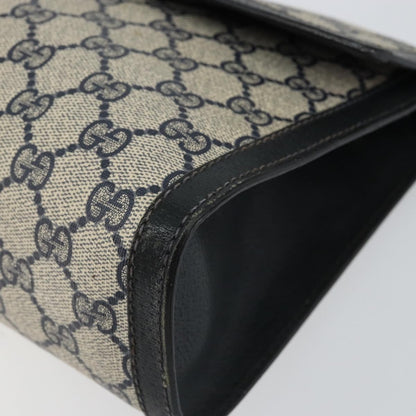 Gucci GUCCI GG Supreme Sherry Line Clutch Bag PVC Navy Red 84 01 007 Authentic 153350