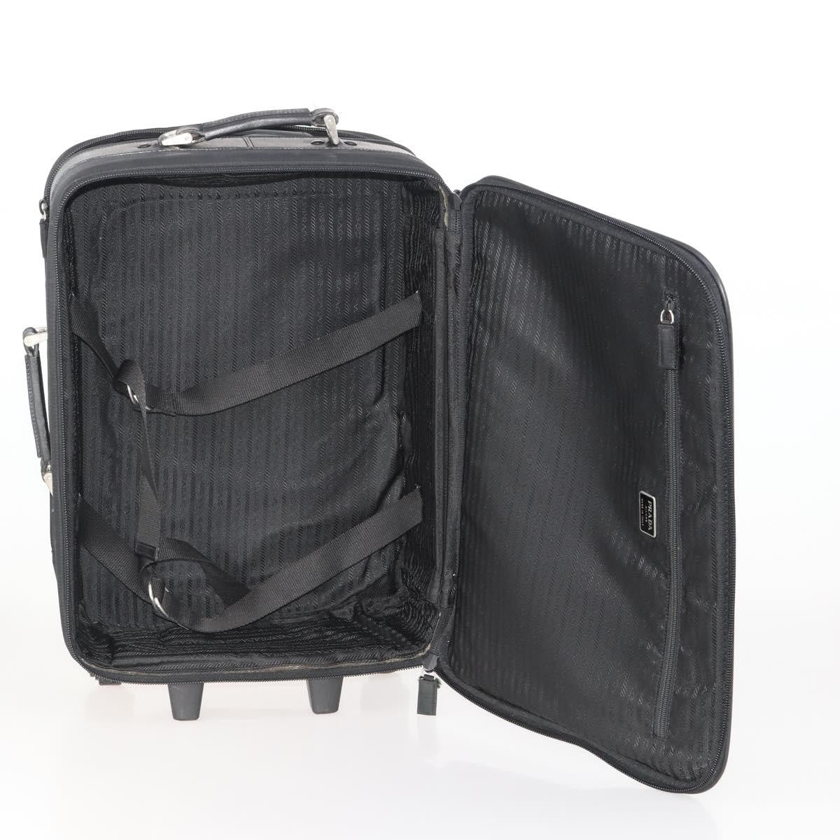 Prada PRADA Trunk Nylon 2 Set Black Authentic 174973 Bag